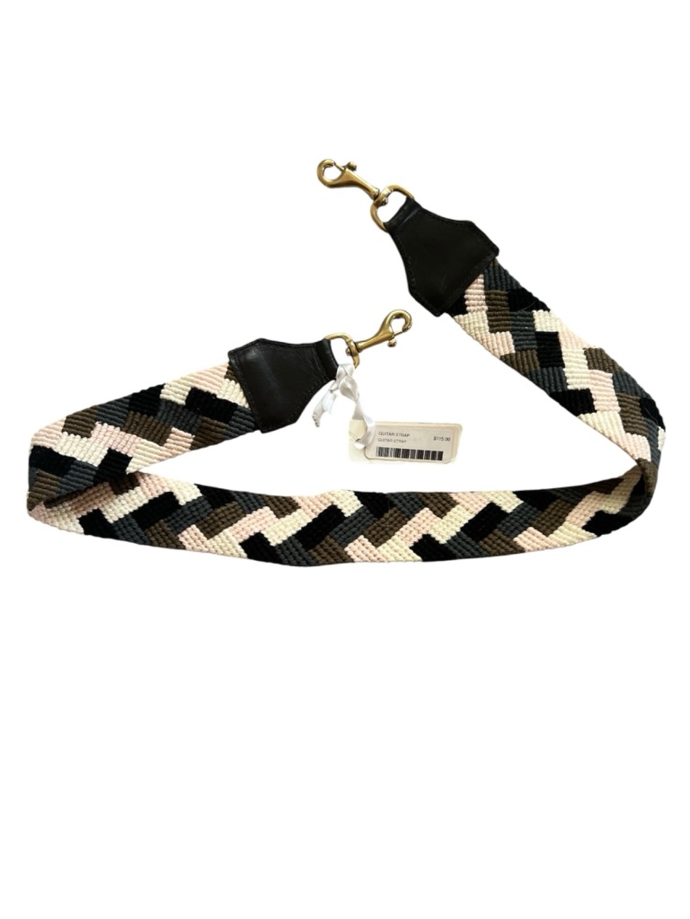 NWT Kempton & Co. Woven Bag Strap with Gold Hardware